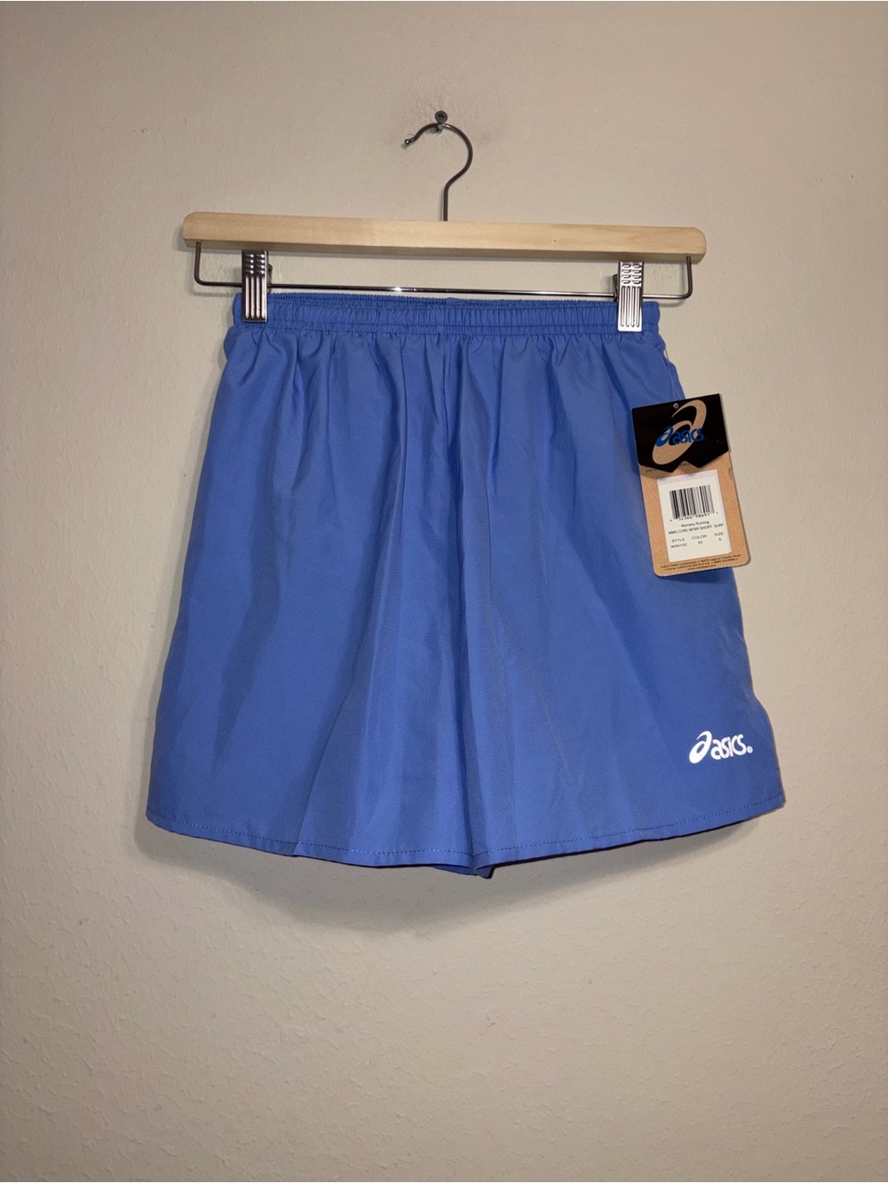 NWT ASICS Women’s Running Core Lining Blue Athletic Short Size S